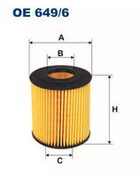 Фильтр масляный Filtron OE649/6 (WL7403) Техно Плюс Арт.050288