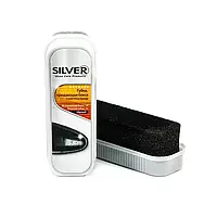 Губка-блеск для обуви Silver стандартная черная 35х115 мм