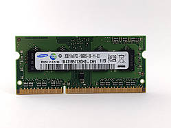 Оперативна пам'ять для ноутбука SODIMM Samsung DDR3 2Gb 1333MHz PC3-10600S (M471B5773DH0-CH9) Б/В