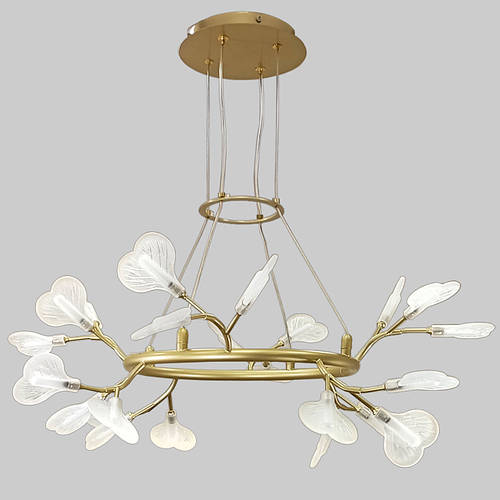 Люстра с лепестками сердечками на 24 лампы Hearts Lightled 918-LP271-24 ...