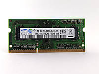 Оперативная память для ноутбука SODIMM Samsung DDR3 2Gb 1333MHz PC3-10600S (M471B5773CHS-CH9) Б/У