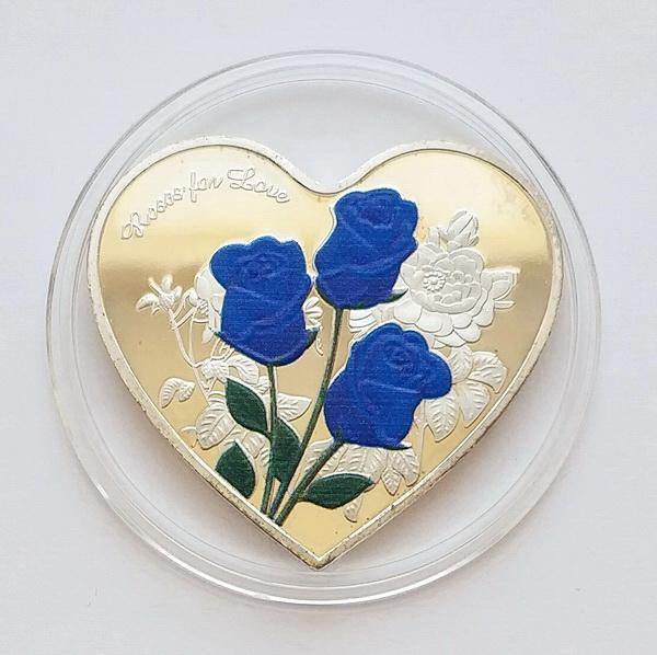 Подарункова медаль Roses for Love / Троянди Любові No001, фото 1
