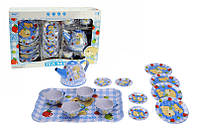 Набор игрушечной посуды металлический 15 предметов 555-CH014
