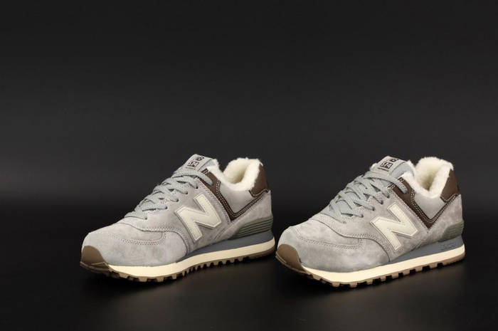 Мужские зимние кроссовки | New Balance 574 "Winter" | серые | кроссовки ...