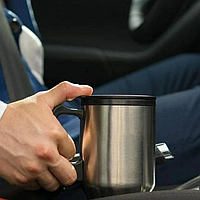 Термокружка автомобильная с подогревом от прикуривателя автомобиля Heated Travel Mug EL 201 400 мл термос в