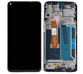 Дисплей Vivo Y30/Y30i модуль у зборі (екран та сенсор) з рамкою,оригінал, чорний