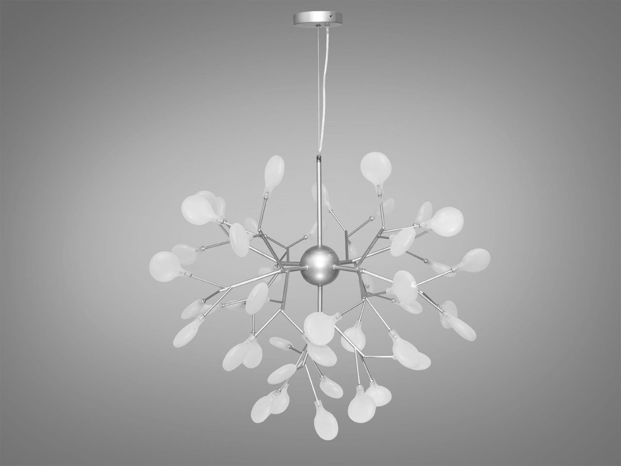 Люстра "Світлячок" у стилі "Скандинавський лофт", колір хром, 45 ламп HXD8048-45HR-LS, фото 1