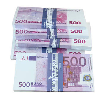 Сувенірні гроші, Прикольний банк, 500 євро, пачка
