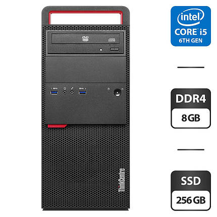 Комп'ютер Lenovo ThinkCentre M800 MT/ Core i5-6400/ 8 GB RAM/ 256 GB SSD/ HD 530, фото 1