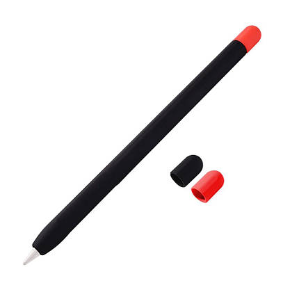 Чохол TPU Goojodoq Matt 2 Golor для стилуса Apple Pencil 2 Black/Red, фото 1