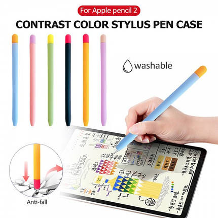 Чохол TPU Goojodoq Matt 2 Golor для стилуса Apple Pencil 2 Black/Red, фото 3