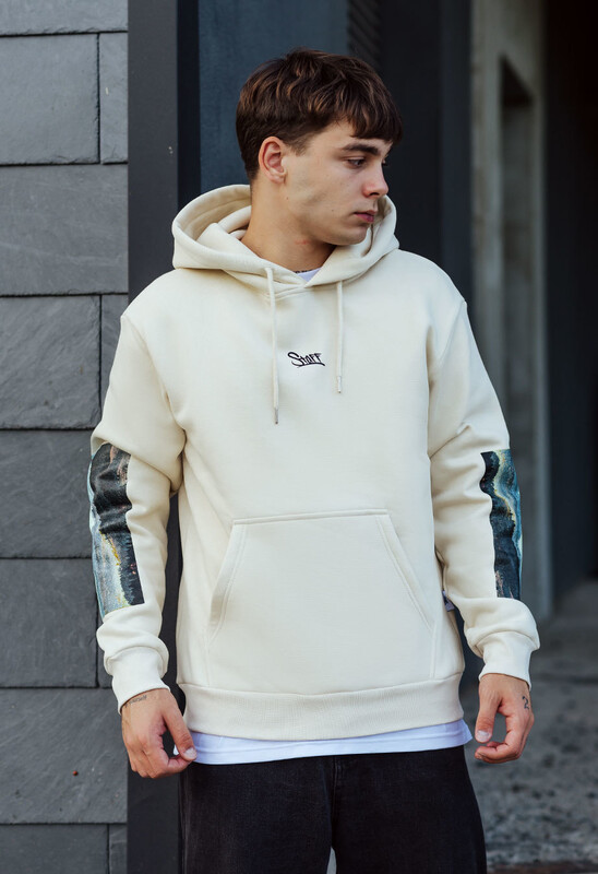 Худі молочного кольору Staff logo & nature fleece
