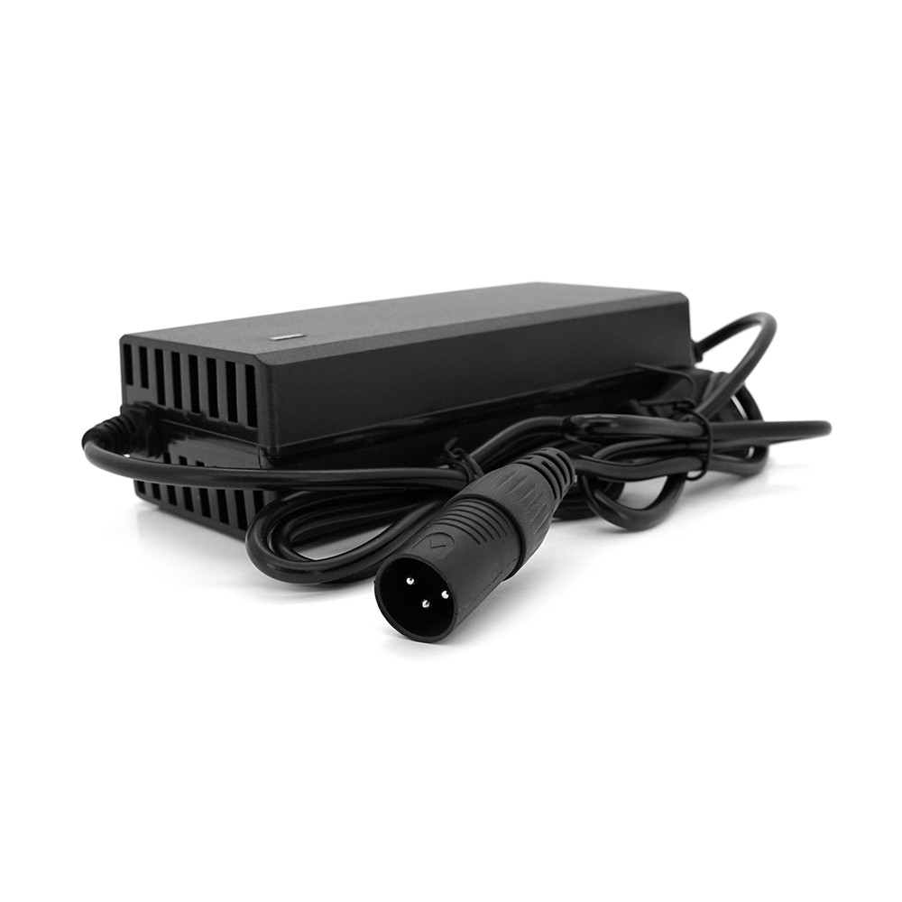 Зарядний пристрій для літієвих акумуляторів 48 V3A (Max.:54.6V/3A), штекер 3 pin, з індикацією, BOX, фото 1