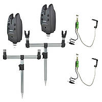 Набір буз-бар Hirisi на 2 вудилища 2 Сигналізатори Hirisi B1128 та 2 Свінгера