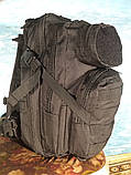 Рюкзак 25 літрів міцна тканина та фурнітура колір чорний, фото 3