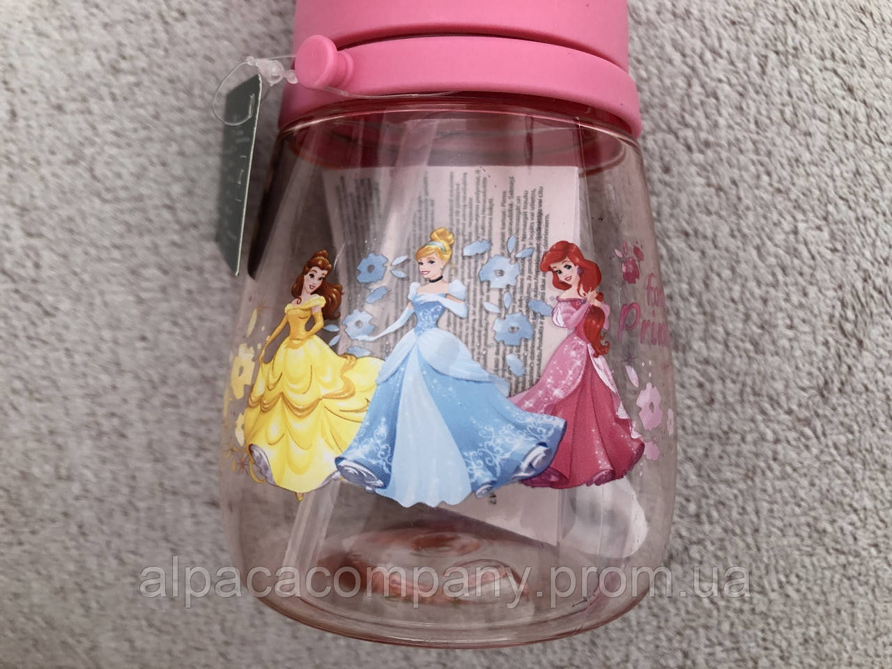 Детский поильник с трубочкой для напитков 450мл 4+ Disney "Forever Princess" BPA FREE (max40`) - фото 6 - id-p1999484182