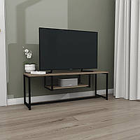 Тумба під телевізор лофт ТВЛ-4. Тумбочка для ТВ техніки loft полиця підставка. Меблі у вітальню