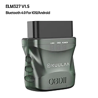 Автосканер KUULAA адаптер для диагностики авто Bluetooth 4.0 ELM327 v1.5 OBD-II (OBD2) (ATPPS)