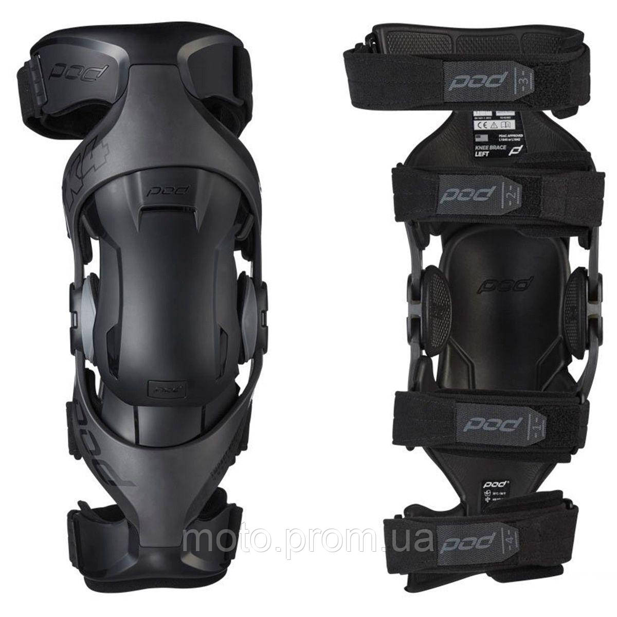 Мотонаколенники Pod K4 2.0 Knee Brace Graphite - фото 6 - id-p1559403244