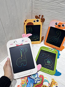 LCD планшет SK 0054 ABCD для малювання, 10 дюймів, 4 види, на батарейках (таблетках), в коробці, 25-31,5-2 см.