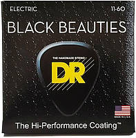 Cтруны для электрогитары Dr Strings BLACK BEAUTIES ELECTRIC - EXTRA HEAVY 7-STRING (11-60)