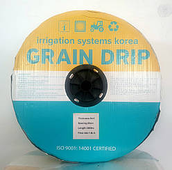 Крапельна стрічка для поливу в-во Корея Grain Drip 6 mil через 20 см, 1.6 л/год, 3000 м