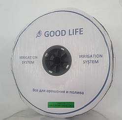 Крапельна стрічка для поливу в-во Корея Good Life 6 mil через 20 см, 1.38 л/год, 3000 м