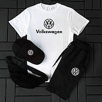 Комплект 4В1 Volkswagen (Шорти + футболка + кепка + бананка)