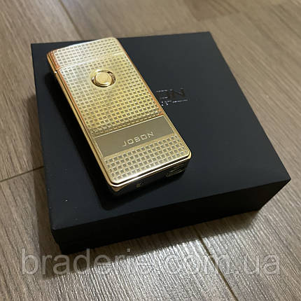 Електроімпульсна запальничка USB Jobon 4884 подвійна блискавка, фото 3