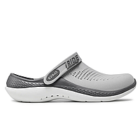 Crocs LiteRide 360 Clog Light Grey Slate Grey Унисекс, Кроксы Лайтрайд 360 оригинал темно серые - светло серые