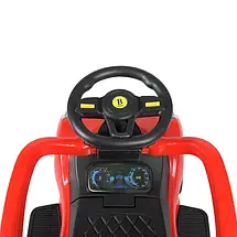 Каталка толокар 2в1 Ferrari M 4741-3 (музика, світлові ефекти, батьківська ручка), фото 6