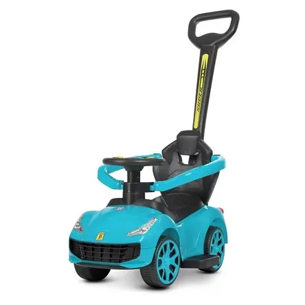 Каталка толокар 2в1 Ferrari M 4741-4 (музика, світлові ефекти, батьківська ручка), фото 1