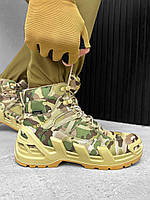 Тактические демисезонные кожаные ботинки мультикам, Теплая армейская боевая обувь мужские военные берцы 42 (27.5 см)