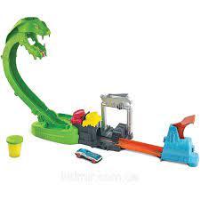 Набор Трек Хот Вілс Атака отруйної змії Hot Wheels Toxic Snake Strike GTT93