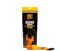 Набор химстойких синтетических кистей для детейлинга Work Stuff Detailing Brush Albino Orange 3 pack