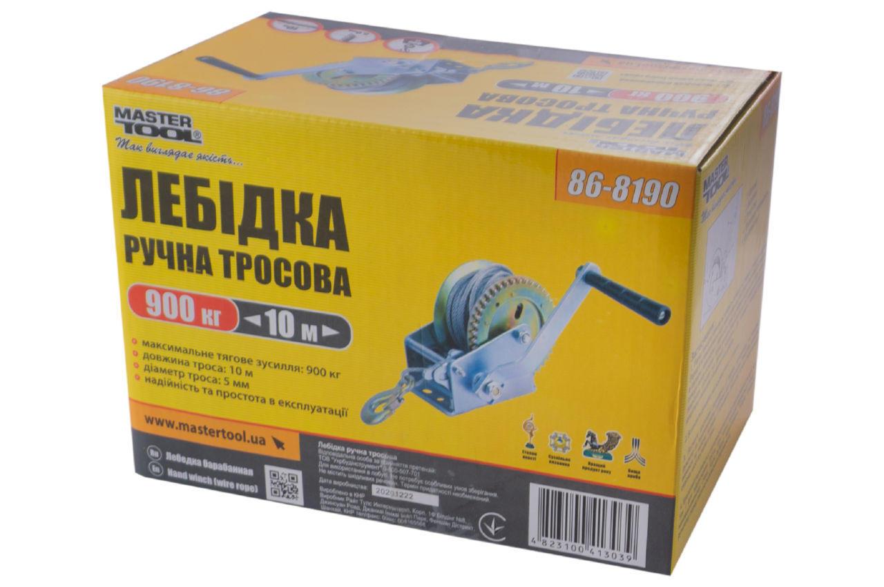 Лебедка барабанная Mastertool - 900 кг x 10 м трос от магазина style & step - фото 4 - id-p2002959579