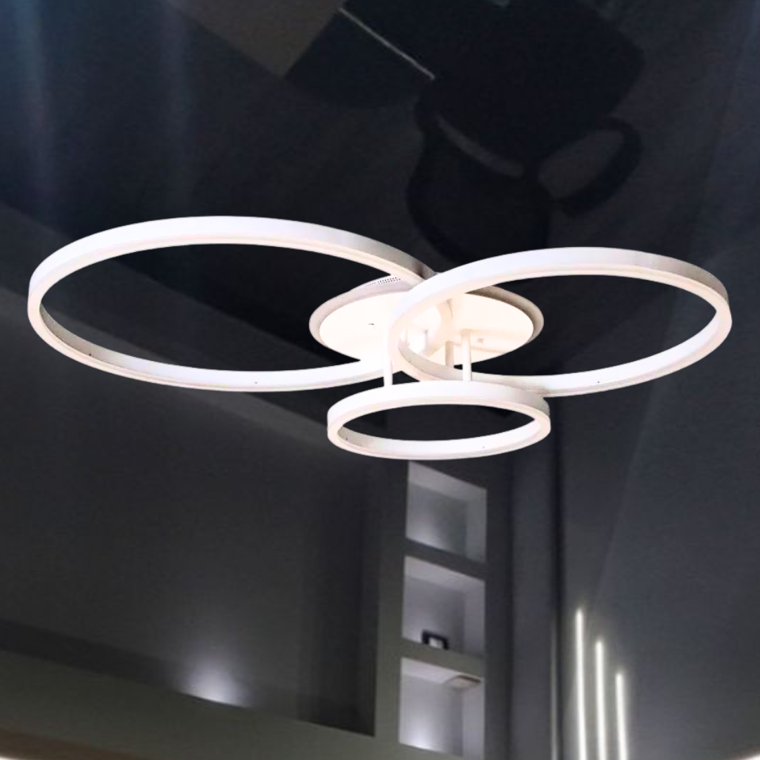 Сучасна люстра лед Linisoln 105W до 20 м² колір Білий 2002/3A WH 4000K, фото 1