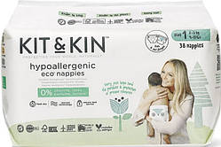 Еко підгузки Kit&Kin Великобританія 1 (2-5кг) 38шт