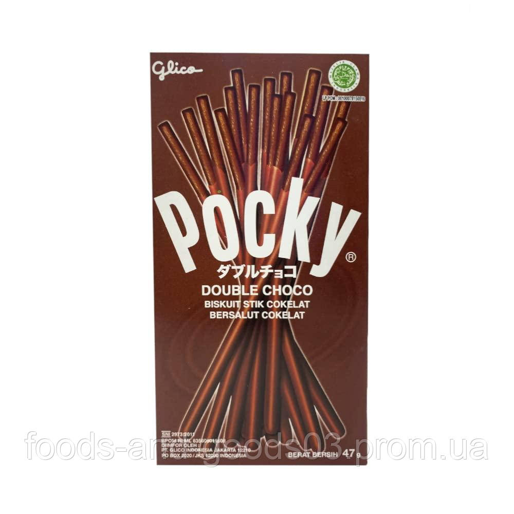 Японські палички в глазурі Pocky Double Chocolate 47 грам - фото 4 - id-p1378249829