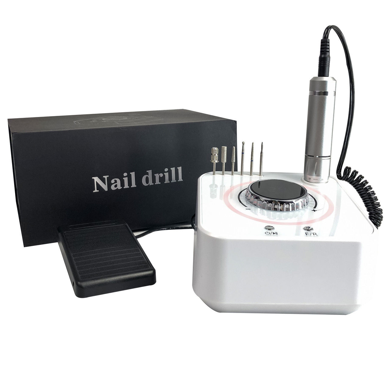 Фрезер для манікюру Nail Drill UV-601 40 000 об/хв стильний апарат манікюрна машинка для нігтів, фото 1