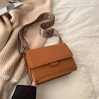 Жіноча сумка "Мілана" коричнева. Сумочка через плече коричневого кольору