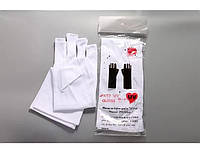 Перчатки для защиты рук от УФ лучей маникюрные.