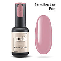 Камуфлююча каучукова база PNB,8 мл рожева / UV/LED Camouflage Base PNB Pink