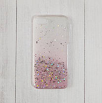 Чохол із блискітками силіконовий для Apple iPhone 7 Plus, 8 Plus Gradient Pink, фото 3
