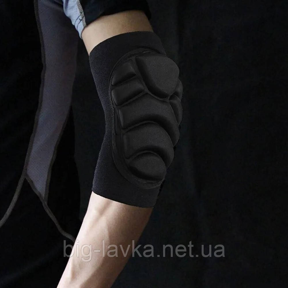 Налокотник спортивний захисний Elbowpad XL Чорний