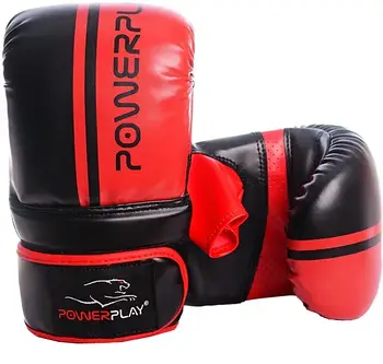 Снарядні рукавиці PowerPlay 3025 Чорно-Червоні XL