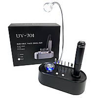 Фрезер для маникюра с подсветкой Nail Drill UV-701 40 000 об/м стильный аппарат машинка маникюрная для ногтей