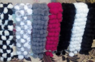 Шарфи з натурального хутра кролика! Зимовий хутряний шарфик., фото 1