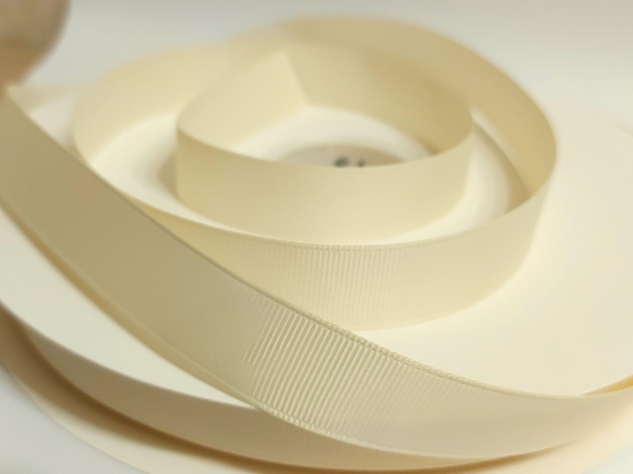 Стрічка репсова  19 мм ( 2 см)  № 810 Айворі, на метраж