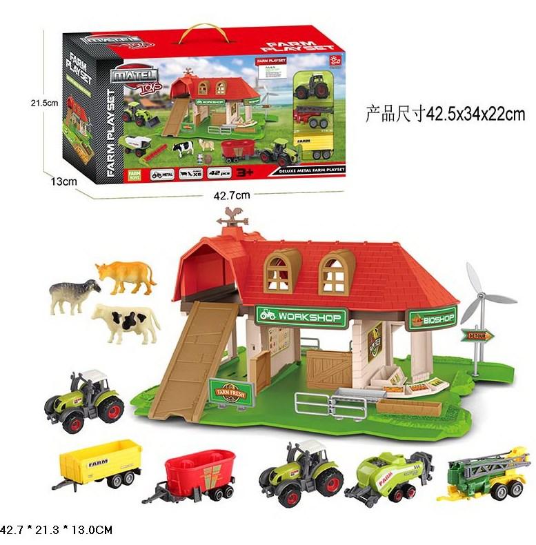 Ігровий набір Ферма з тваринами та технікою